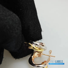 QC Cartier Trinity Hoop Earrings