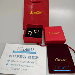 QC Cartier Trinity Hoop Earrings