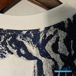 QC Louis Vuitton Blue & White Aquagarden Monogram T-Shirt