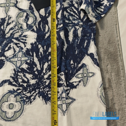 QC Louis Vuitton Blue & White Aquagarden Monogram T-Shirt