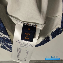QC Louis Vuitton Blue & White Aquagarden Monogram T-Shirt