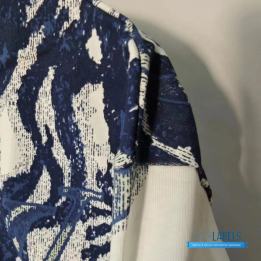 QC Louis Vuitton Blue & White Aquagarden Monogram T-Shirt