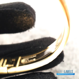 QC Hermès Clic Clac H Black Enamel Bracelet
