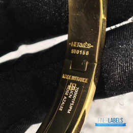 QC Hermès Clic Clac H Black Enamel Bracelet