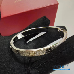 QC Cartier fully Paved Diamond Bangle