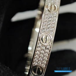 QC Cartier fully Paved Diamond Bangle
