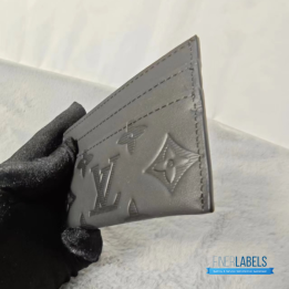 QC Louis Vuitton Double Card Holder in Black
