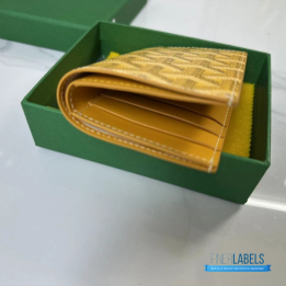 QC Goyard Saint Pierre Yellow Card Holder