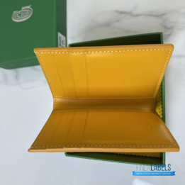 QC Goyard Saint Pierre Yellow Card Holder