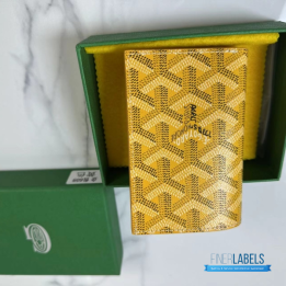 QC Goyard Saint Pierre Yellow Card Holder