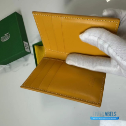 QC Goyard Saint Pierre Yellow Card Holder