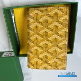 QC Goyard Saint Pierre Yellow Card Holder
