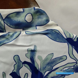 QC Louis Vuitton Monogram Aquagarden Overshirt in White and Blue