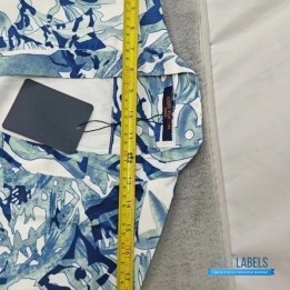 QC Louis Vuitton Monogram Aquagarden Overshirt in White and Blue