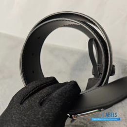 QC Prada Reversible Saffiano Leather Belt with a Polished Steel Buckle