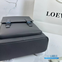 QC Loewe Military Backpack in Soft Grained Calfskin