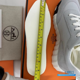 QC Hermès Bouncing Sneakers in a grey