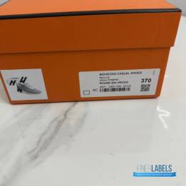 QC Hermès Bouncing Sneakers in a grey