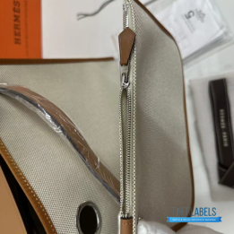 QC Hermès Herbag Zip 31 Bag Beige and Brown