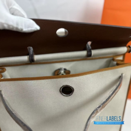 QC Hermès Herbag Zip 31 Bag Beige and Brown