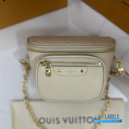 QC Louis Vuitton Empreinte Mini Bumbag in Cream