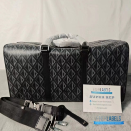 Christian Dior CD Diamond Canvas Lingot 50 Duffel Bag