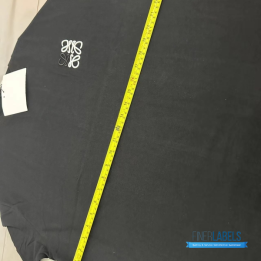 QC Loewe Anagram Embroidered Black T-shirt