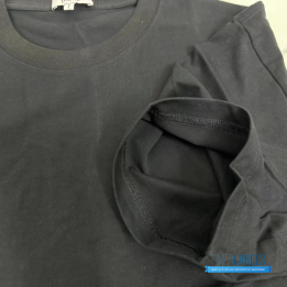 QC Loewe Anagram Embroidered Black T-shirt
