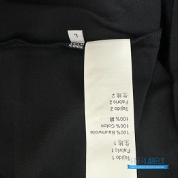 QC Loewe Anagram Embroidered Black T-shirt