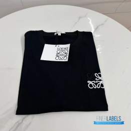 Loewe Anagram Embroidered Black T-shirt