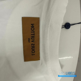 QC Louis Vuitton Embossed LV White T-shirt