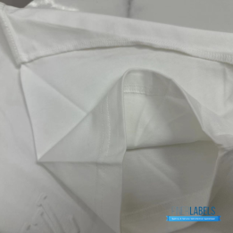QC Louis Vuitton Embossed LV White T-shirt