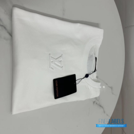 QC Louis Vuitton Embossed LV White T-shirt
