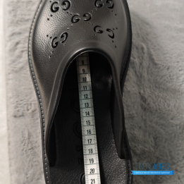 QC Gucci Rubber GG Monogram Perforated Elea Platform Sandals