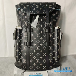 QC Louis Vuitton Christopher MM Backpack is Designed in Monogram Eclipse Reverse canvas