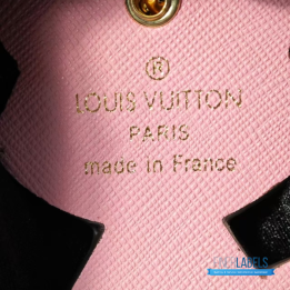 QC Louis Vuitton Calfskin Monogram Cute Fox Charm Key Holder