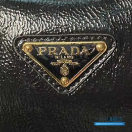 QC Prada Arqué Naplak Patent Leather Shoulder Bag