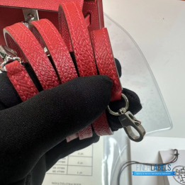QC Hermès Mini Kelly II Sellier 20 Red