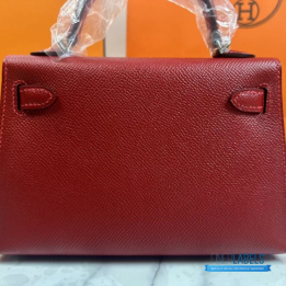 QC Hermès Mini Kelly II Sellier 20 Red