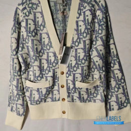 Christian Dior Dior Oblique Wool Cardigan