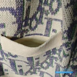QC Christian Dior Dior Oblique Wool Cardigan