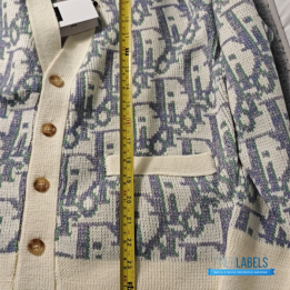 QC Christian Dior Dior Oblique Wool Cardigan