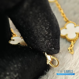 QC  VCA Vintage Alhambra Bracelet in yellow gold with malachite