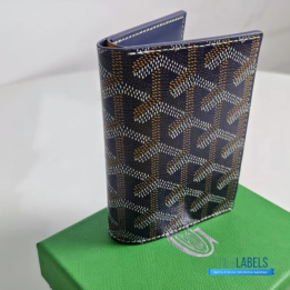 QC Goyard Saint Pierre Blue Card Holder