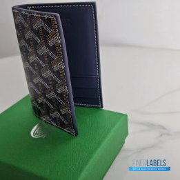 QC Goyard Saint Pierre Blue Card Holder