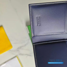 QC Goyard Saint Pierre Blue Card Holder