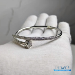 QC Cartier Juste En Clou full Diamond Bangle