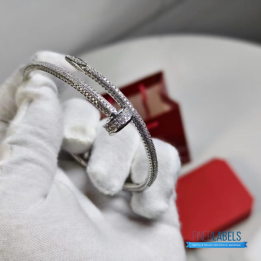 QC Cartier Juste En Clou full Diamond Bangle