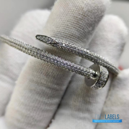 QC Cartier Juste En Clou full Diamond Bangle