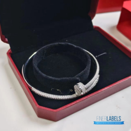 QC Cartier Juste En Clou full Diamond Bangle